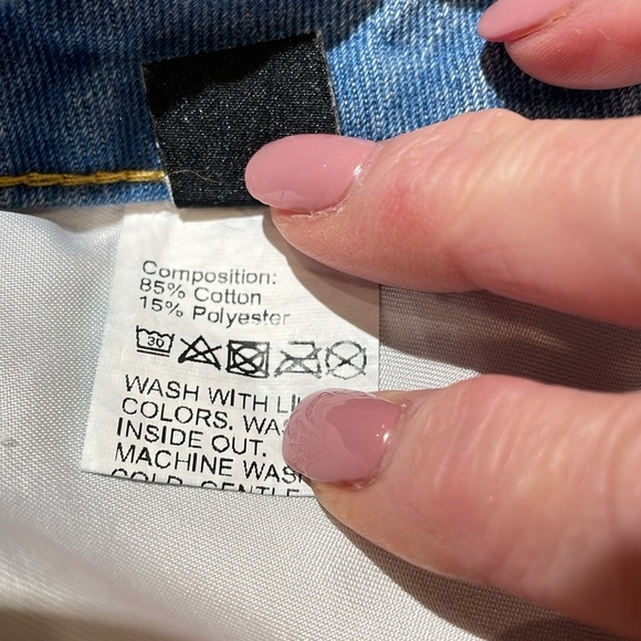 Shein Curve 0XL denim distressed bootcut light washed 5 pocket jeans - Picture 9 of 10